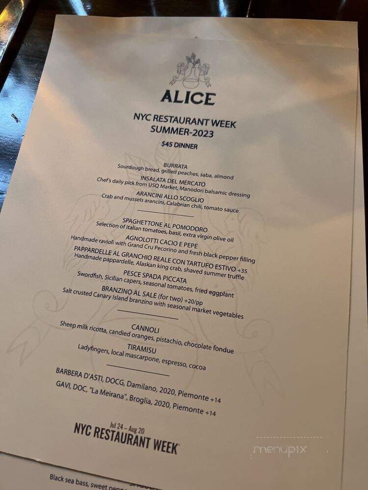 Alice Restaurant - New York, NY