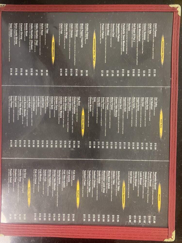 Taste of India - Madera, CA menu_pic