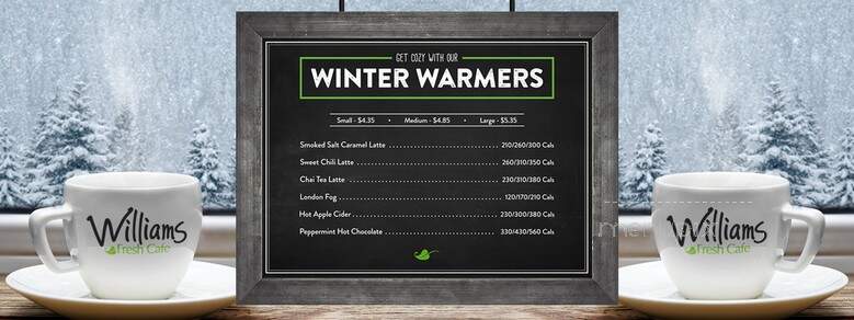 Williams Fresh Cafe - Kitchener, ON menu_pic