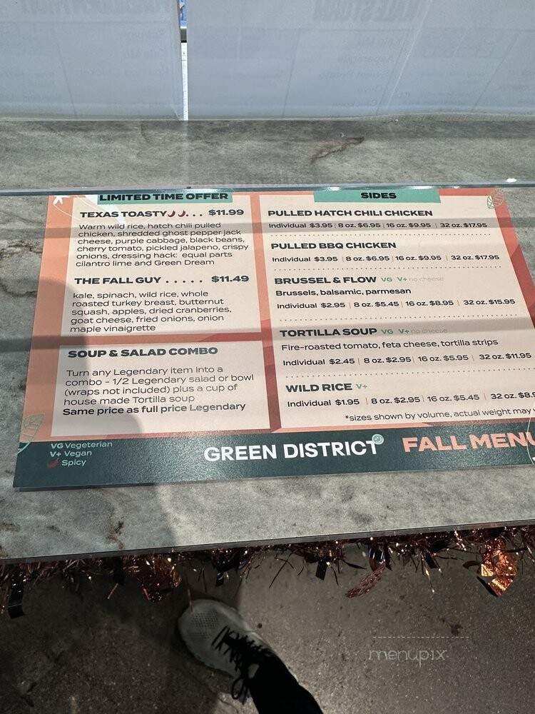Green District Salads - Louisville, KY menu_pic