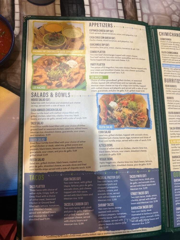 Casa Amigos - Olathe, KS menu_pic