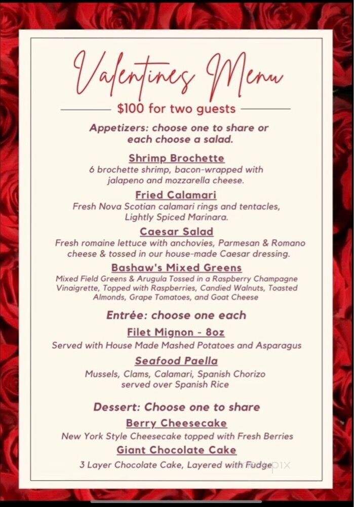 Bashaw's Steakhouse & Seafood - Austin, TX menu_pic