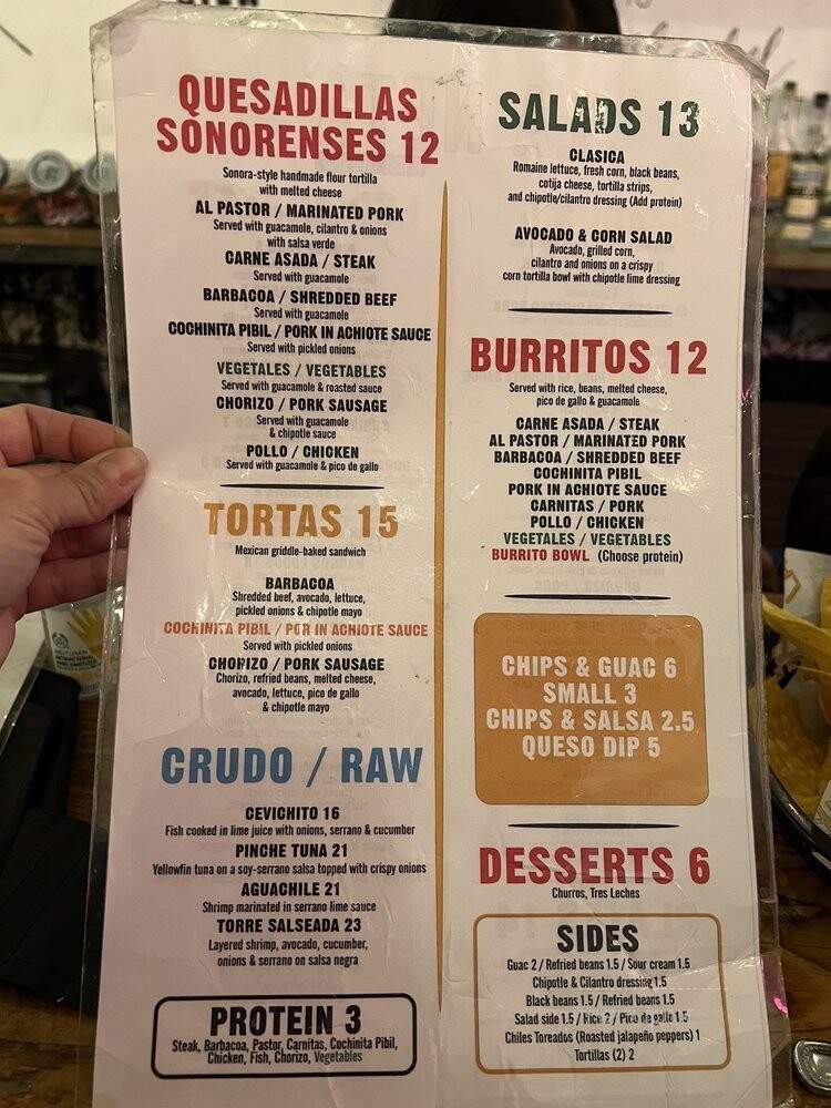 La Neta - Boston, MA menu_pic