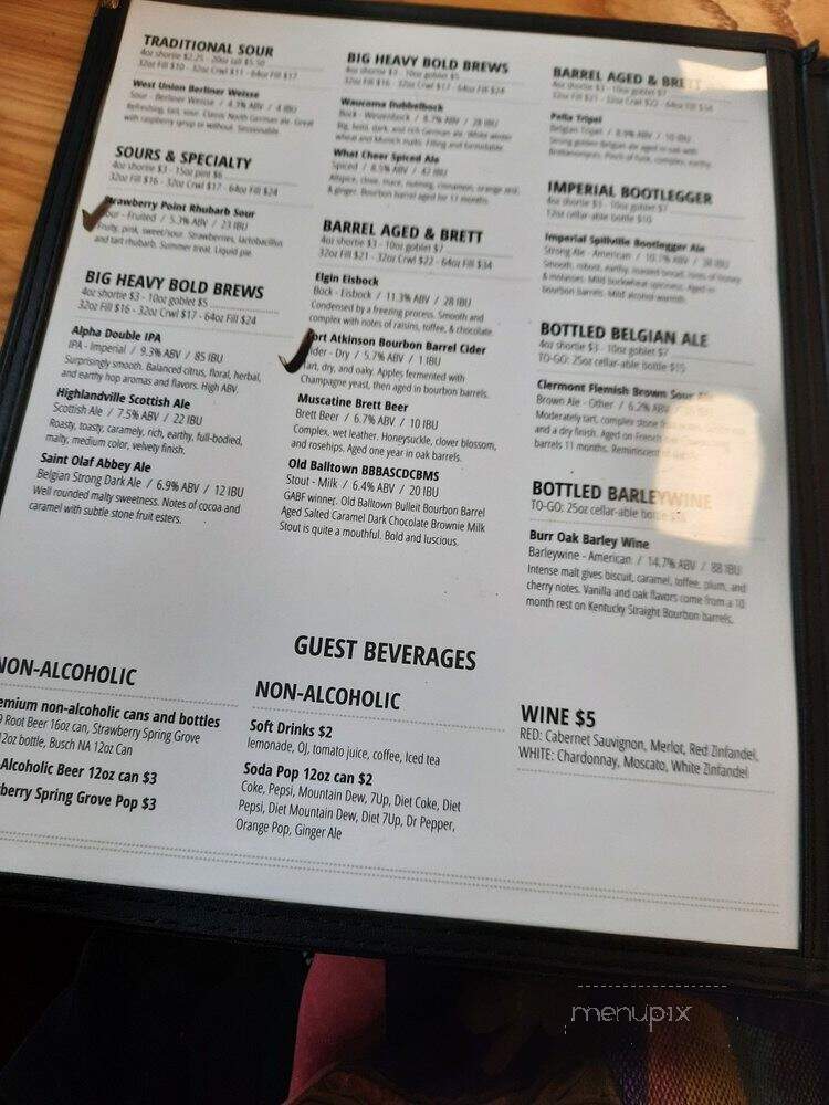 Pivo Blepta - Calmar, IA menu_pic