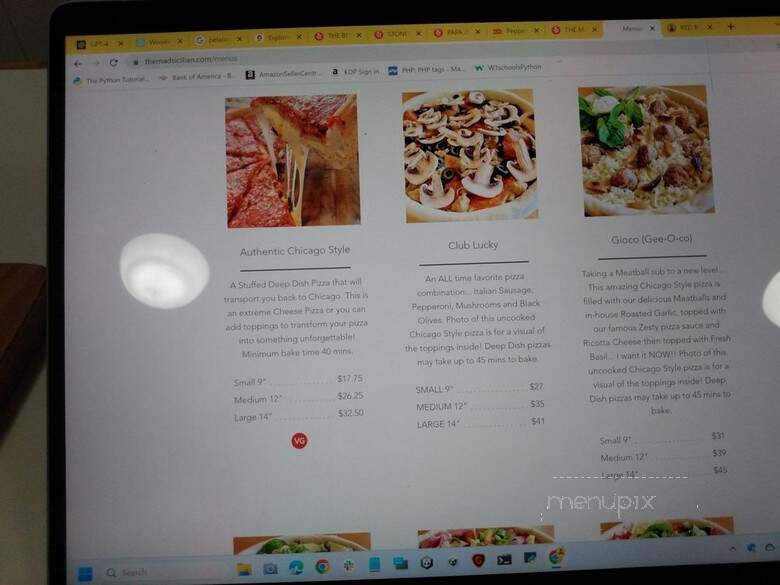The Mad Sicilian - Petaluma, CA menu_pic