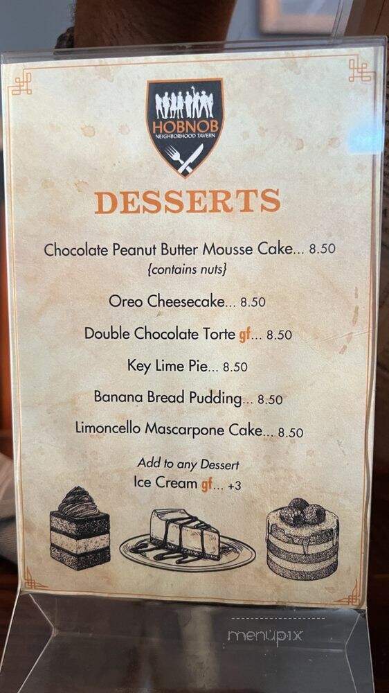 Hobnob Neighborhood Tavern - Atlanta, GA menu_pic
