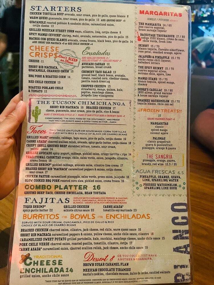 Blanco Cocina + Cantina Nashville - Nashville, TN menu_pic