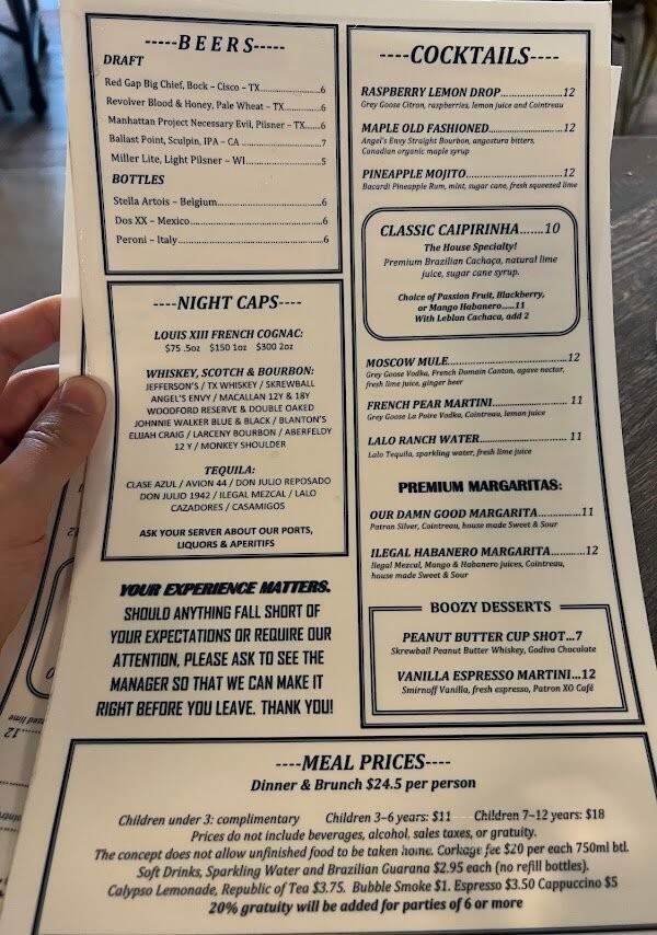 Delucca Gaucho Pizza & Wine - Fort Worth, TX menu_pic