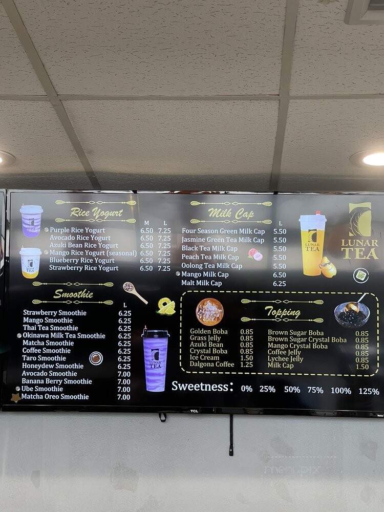 Lunar Tea - Honolulu, HI menu_pic