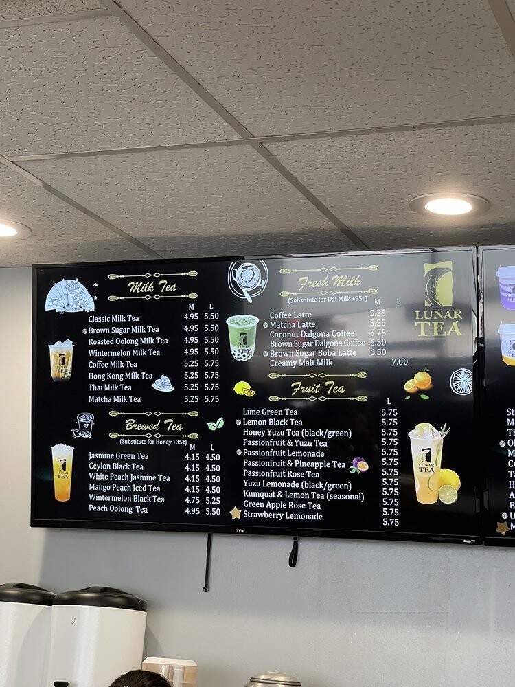 Lunar Tea - Honolulu, HI menu_pic