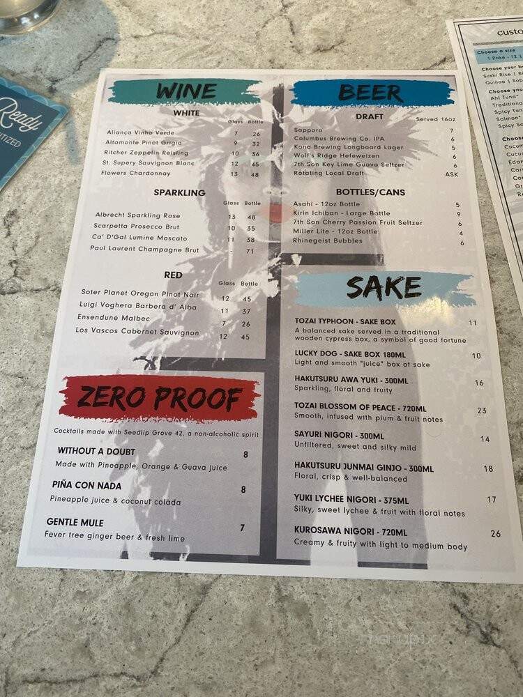 LemonShark Poke & Makai Grill - Columbus, OH menu_pic