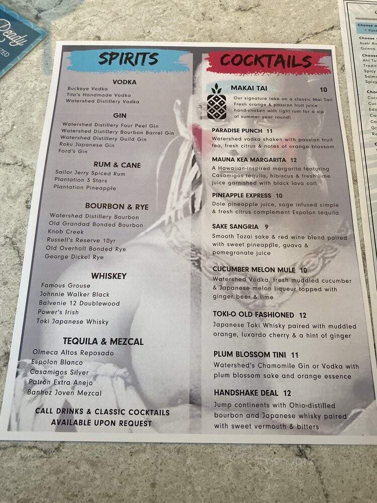 LemonShark Poke & Makai Grill - Columbus, OH menu_pic