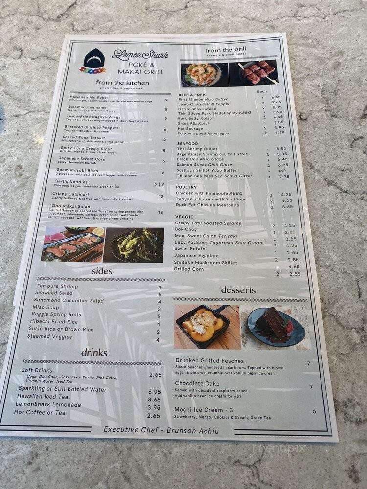 LemonShark Poke & Makai Grill - Columbus, OH menu_pic