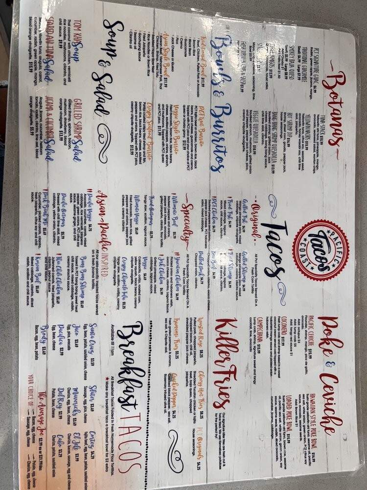 Pacific Coast Tacos - Houston, TX