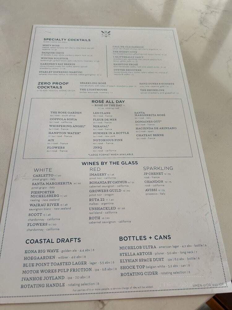 The Hampton Social - Orlando, FL menu_pic