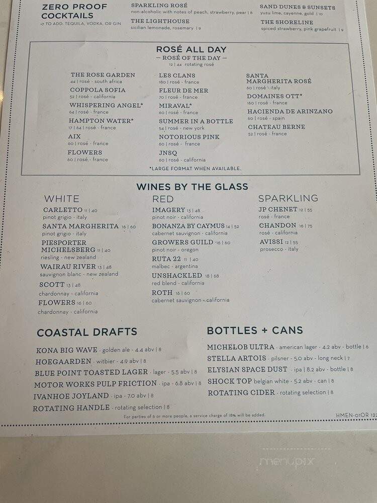 The Hampton Social - Orlando, FL menu_pic