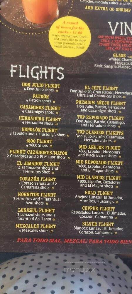 Jessy's Tacos and Tequila - Virginia Beach, VA menu_pic