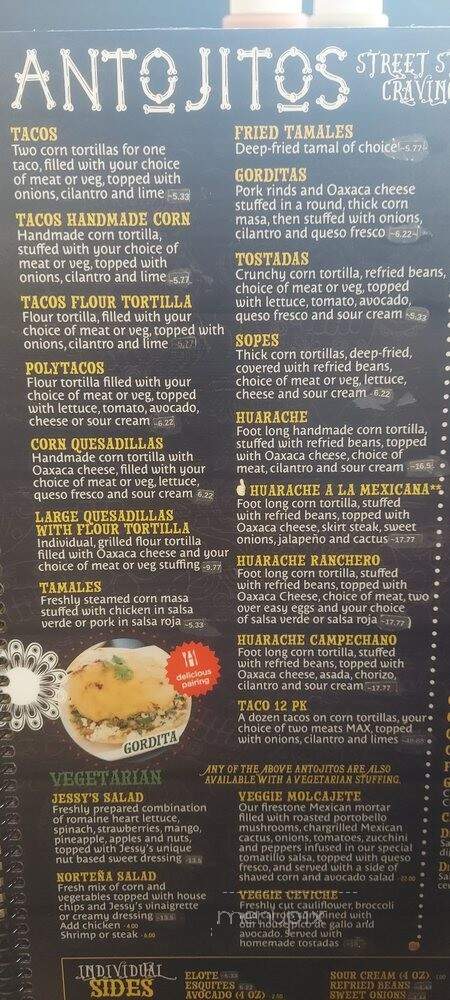 Jessy's Tacos and Tequila - Virginia Beach, VA menu_pic