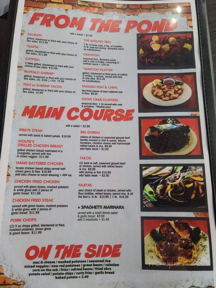 Wolfies - Sugar Land, TX menu_pic