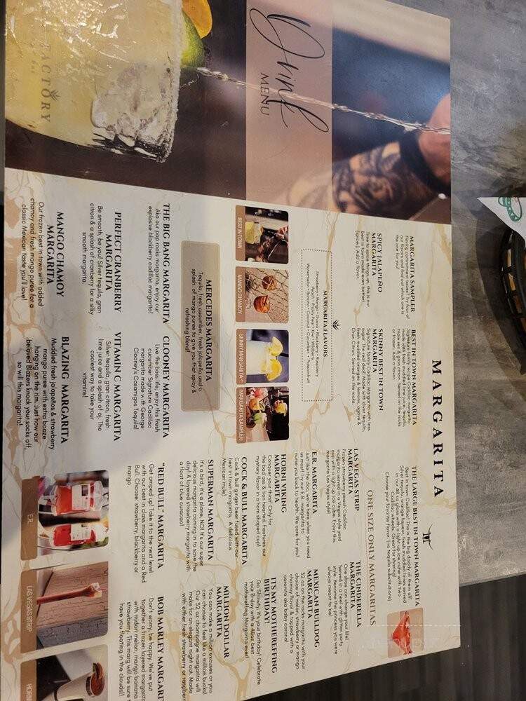 Margarita Factory - Happy Valley, OR menu_pic