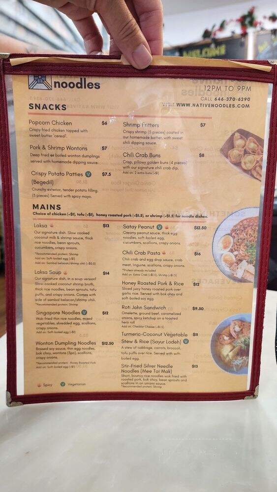 Native Noodles - New York, NY menu_pic