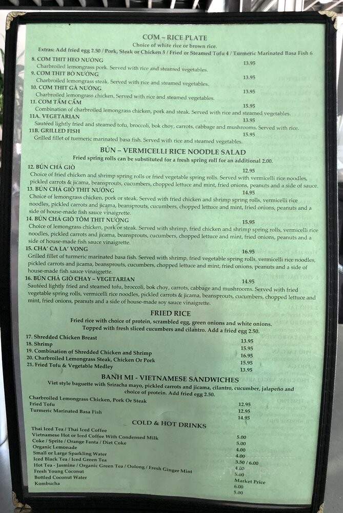 Le Pho - West Hollywood, CA menu_pic