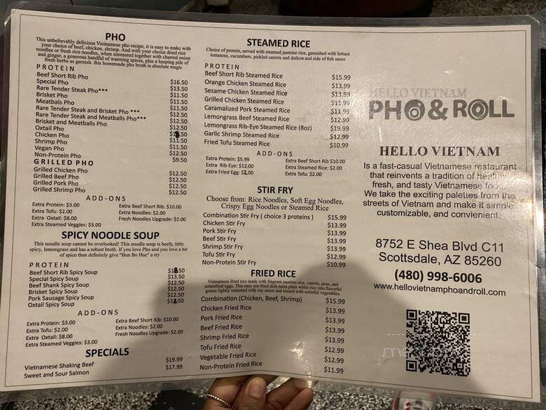 Hello Vietnam Pho and Roll - Scottsdale, AZ