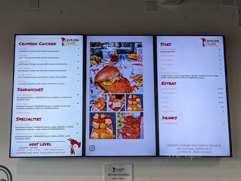 Crimson Coward - Artesia, CA menu_pic