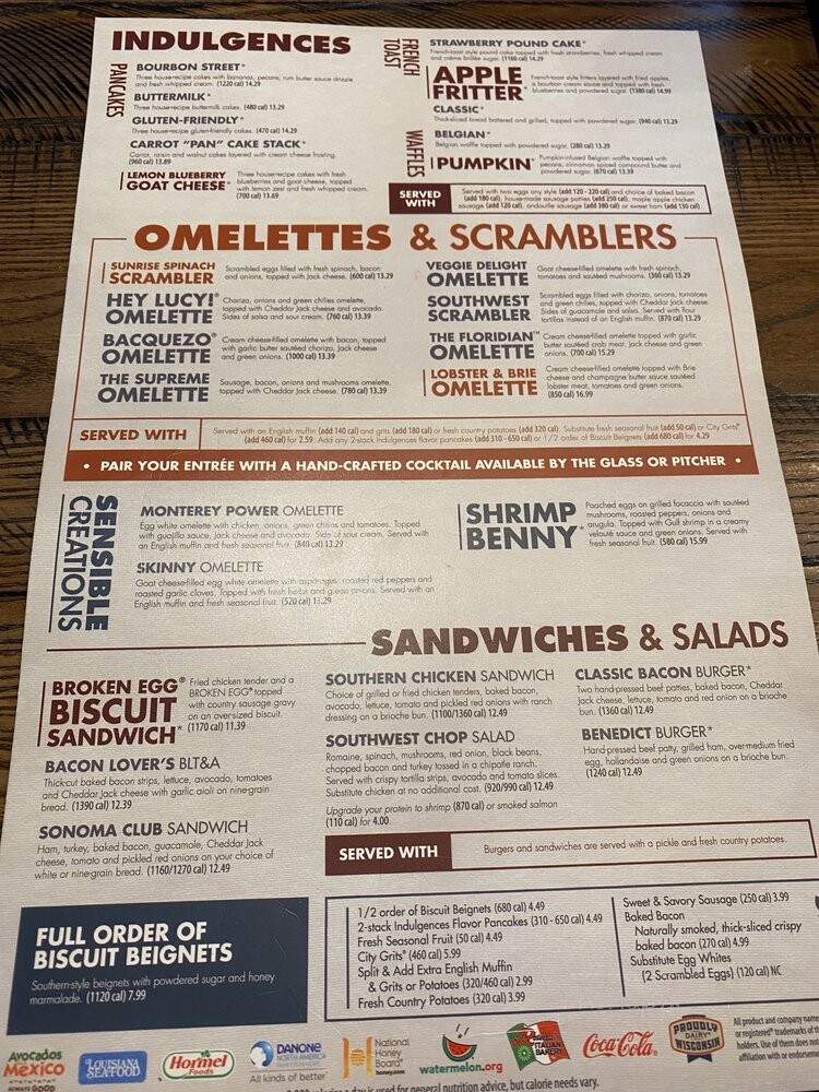Another Broken Egg Cafe - Auburn, AL menu_pic