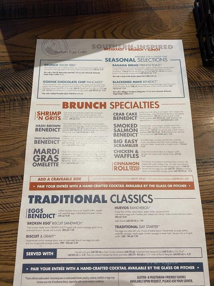 Another Broken Egg Cafe - Auburn, AL menu_pic