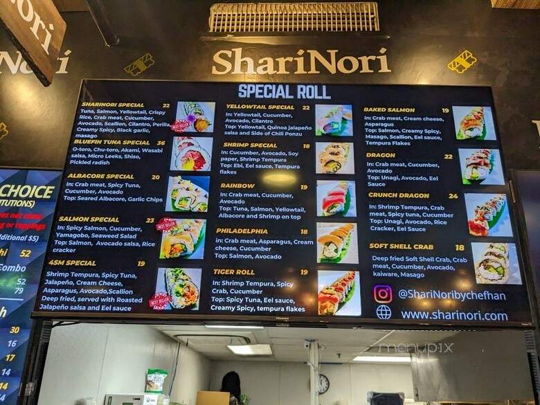 ShariNori - Santa Ana, CA menu_pic