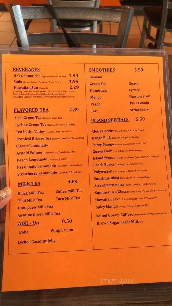 Sunshine Hawaiian BBQ & Ramen - Vallejo, CA menu_pic