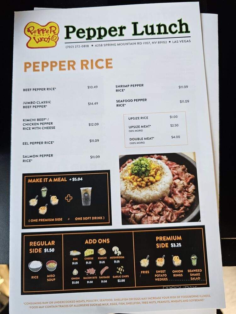 Pepper Lunch - Las Vegas, NV