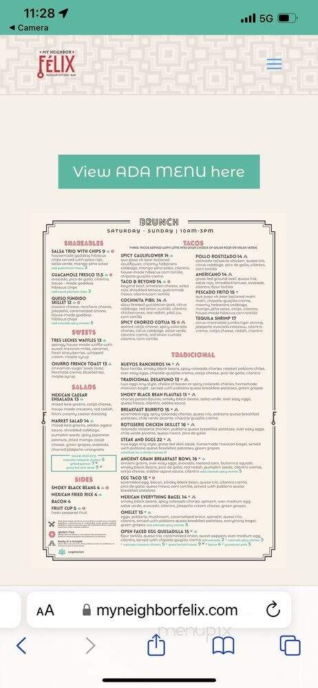My Neighbor Felix LoHi - Denver, CO menu_pic