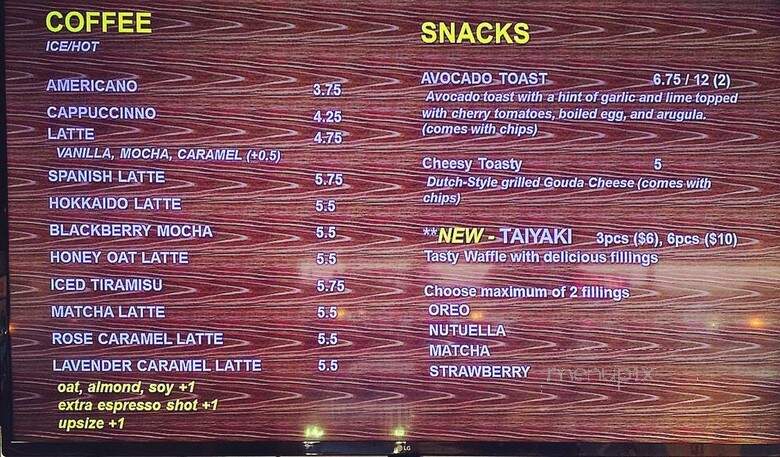 Tea Tree Cafe - Cypress, CA menu_pic
