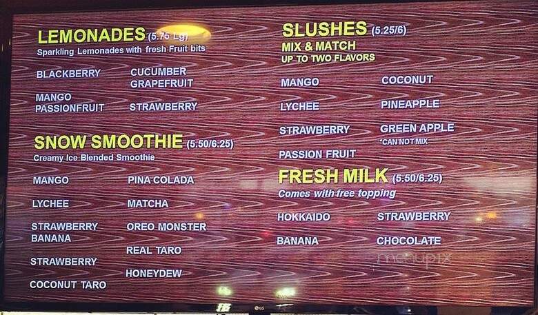 Tea Tree Cafe - Cypress, CA menu_pic