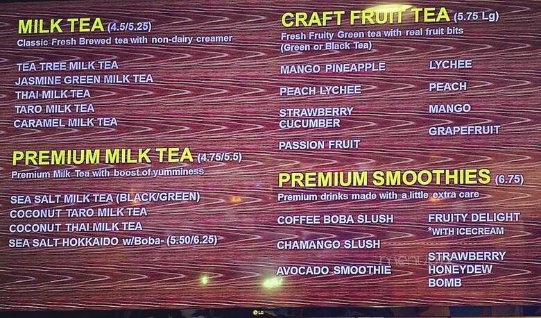 Tea Tree Cafe - Cypress, CA menu_pic