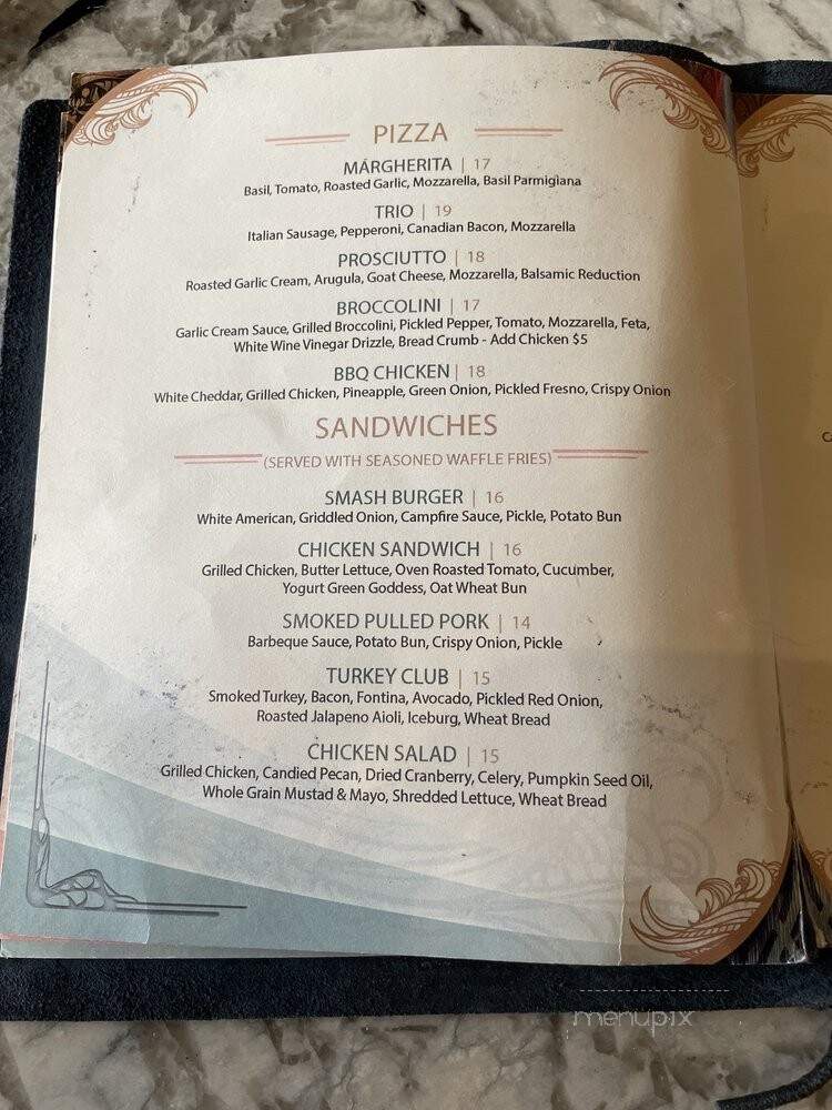 The Train Shed - St. Louis, MO menu_pic