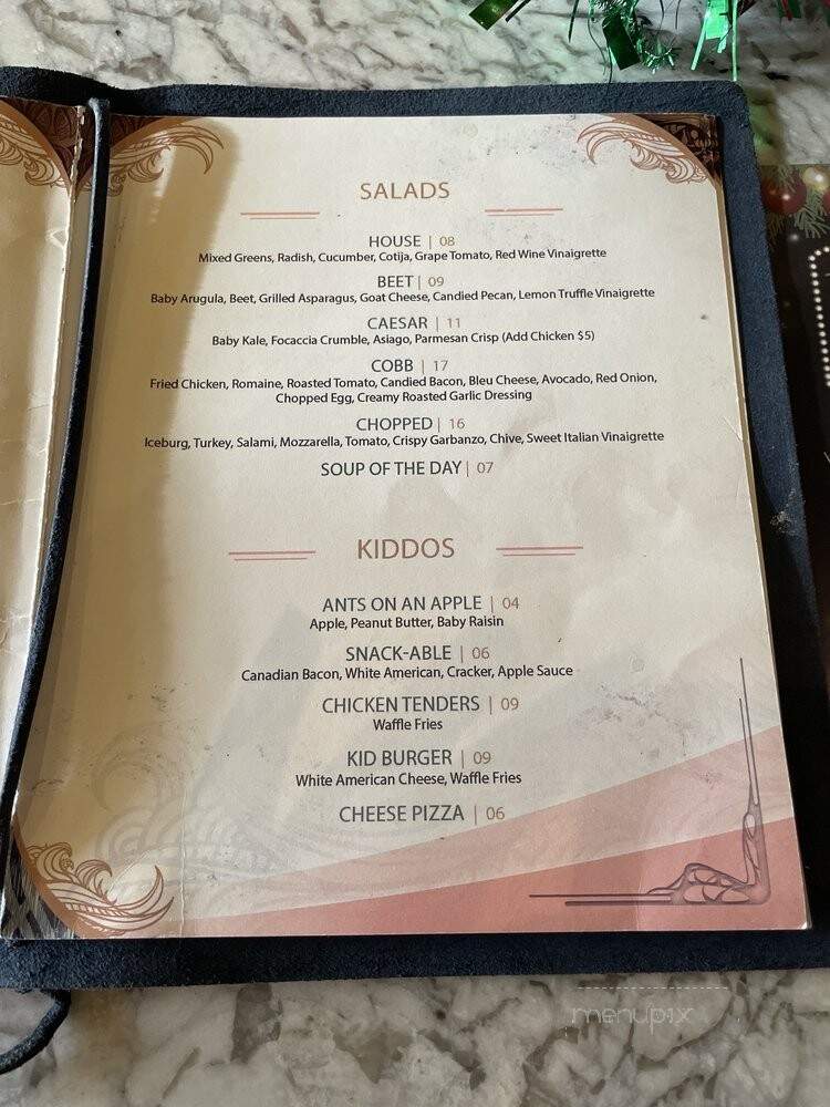 The Train Shed - St. Louis, MO menu_pic