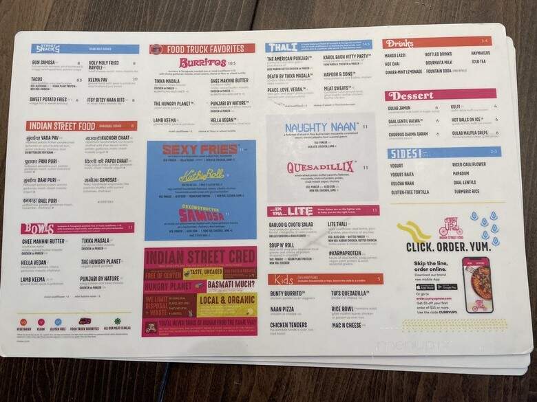 Curry Up Now - Midvale, UT menu_pic