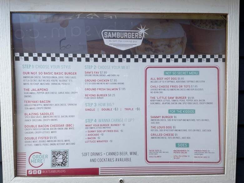 Samburgers - San Diego, CA menu_pic