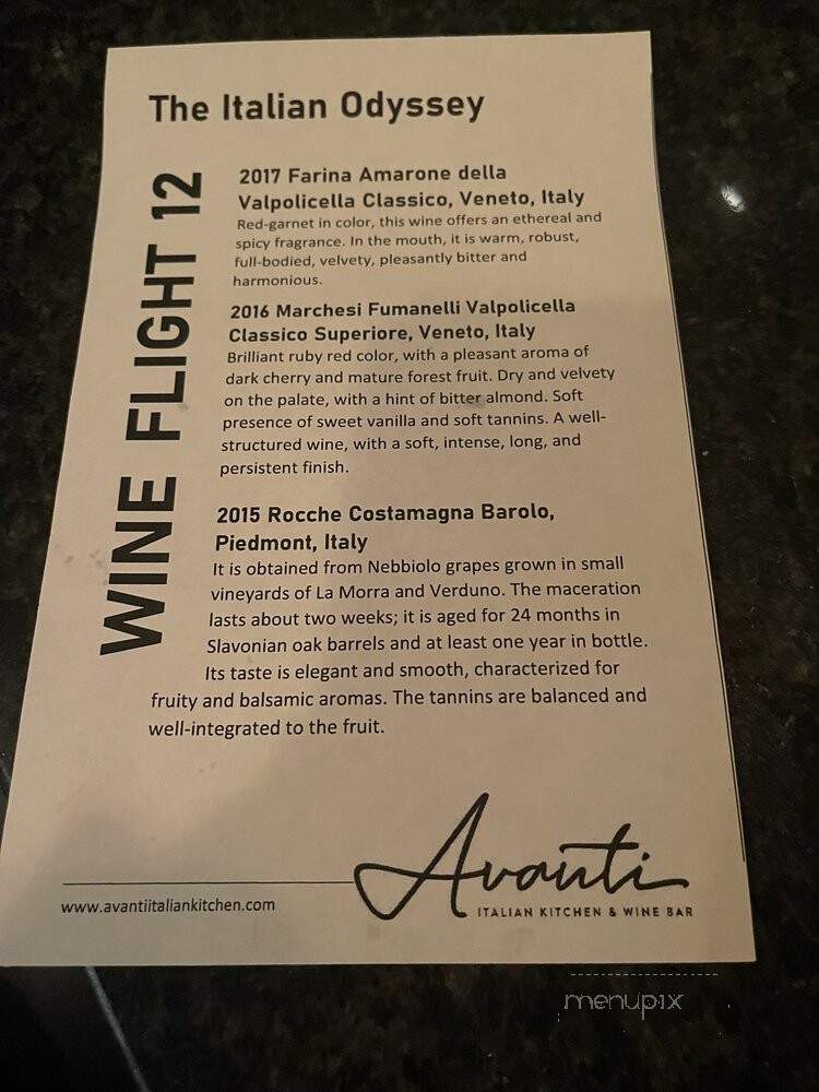 Avanti Italian Kitchen & Wine Bar - The Woodlands, TX