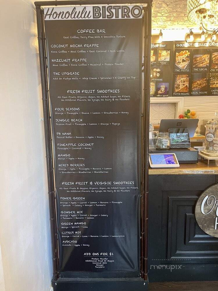 Honolulu Bistro - Honolulu, HI menu_pic