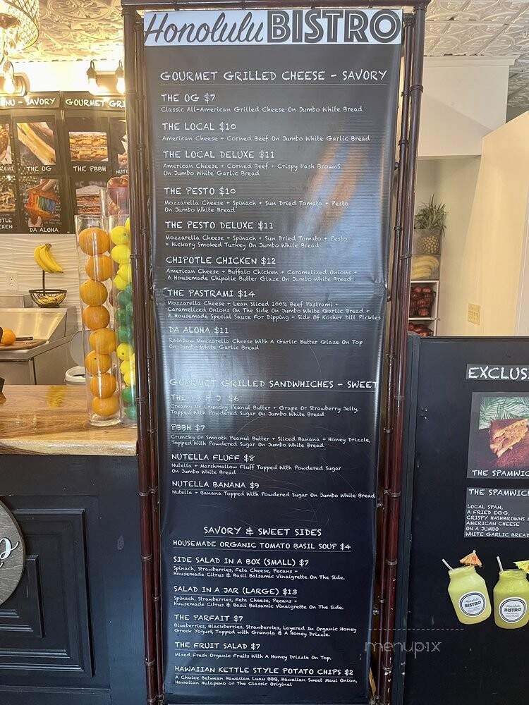 Honolulu Bistro - Honolulu, HI menu_pic