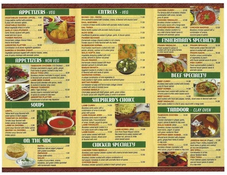 Monsoon Indian Cuisine - Palm Desert, CA menu_pic