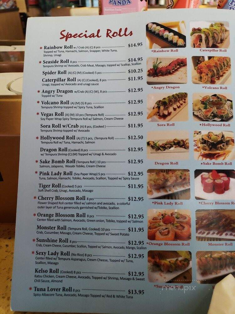Sora Sushi - Redmond, OR menu_pic