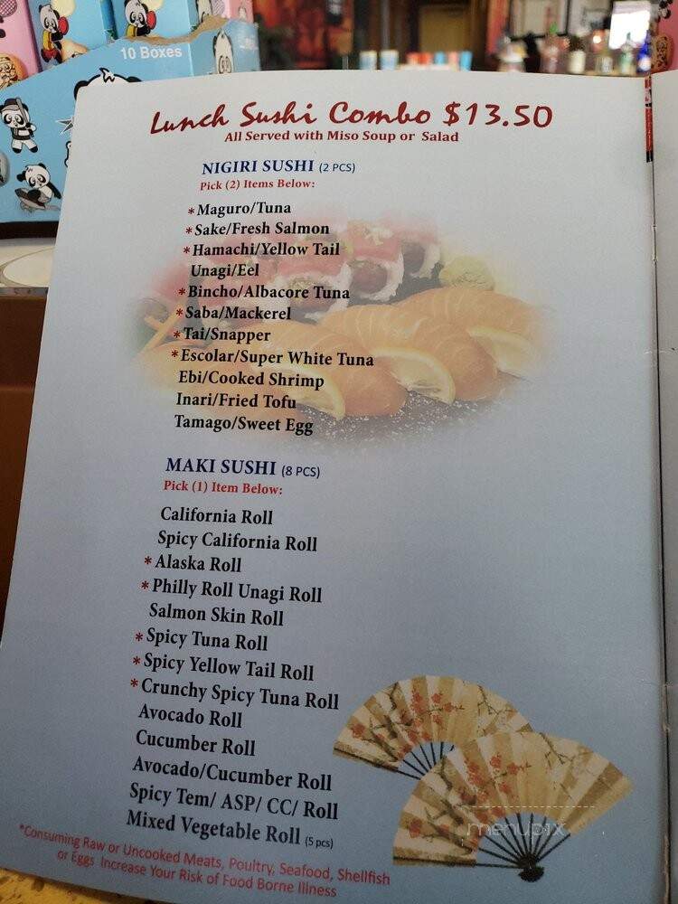 Sora Sushi - Redmond, OR menu_pic