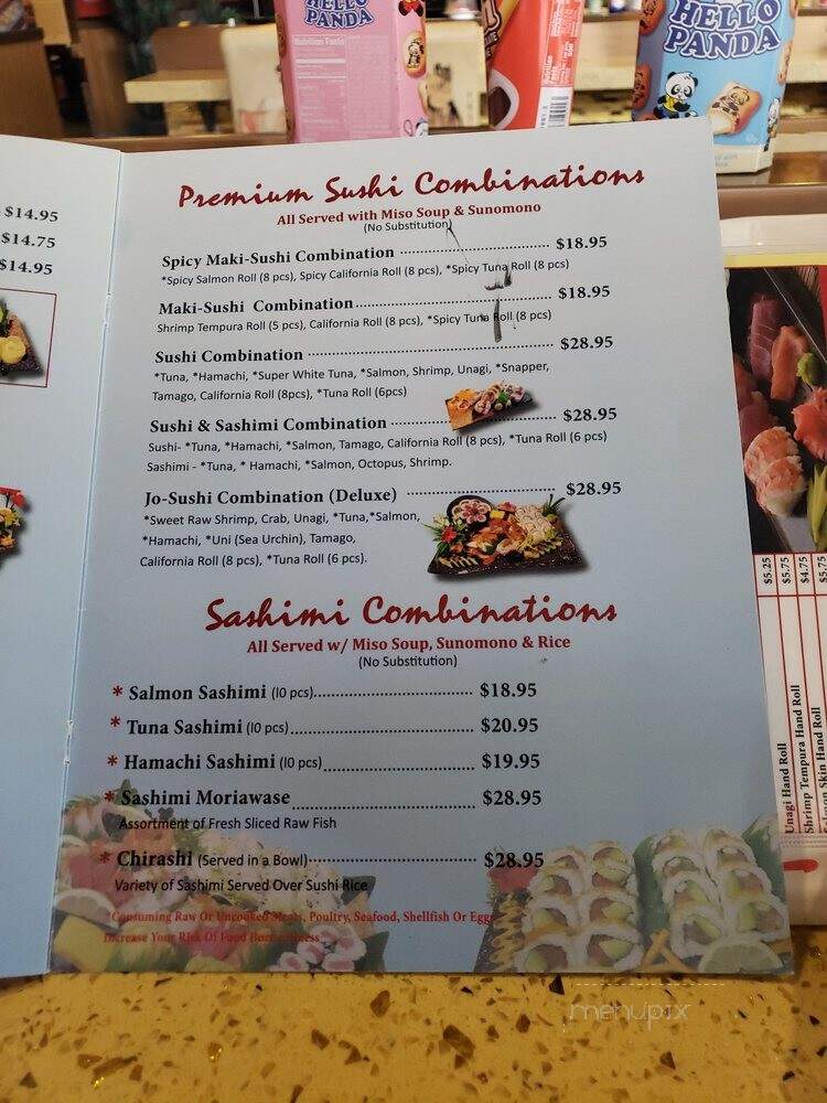 Sora Sushi - Redmond, OR menu_pic
