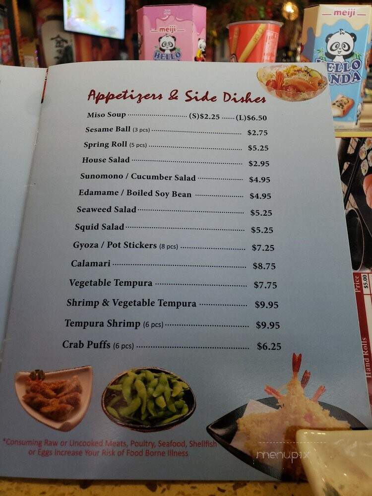 Sora Sushi - Redmond, OR menu_pic