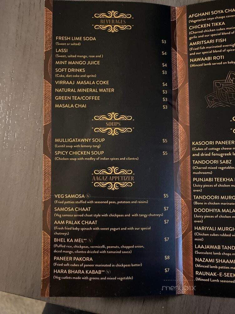 Virraaj - Bethesda, MD menu_pic
